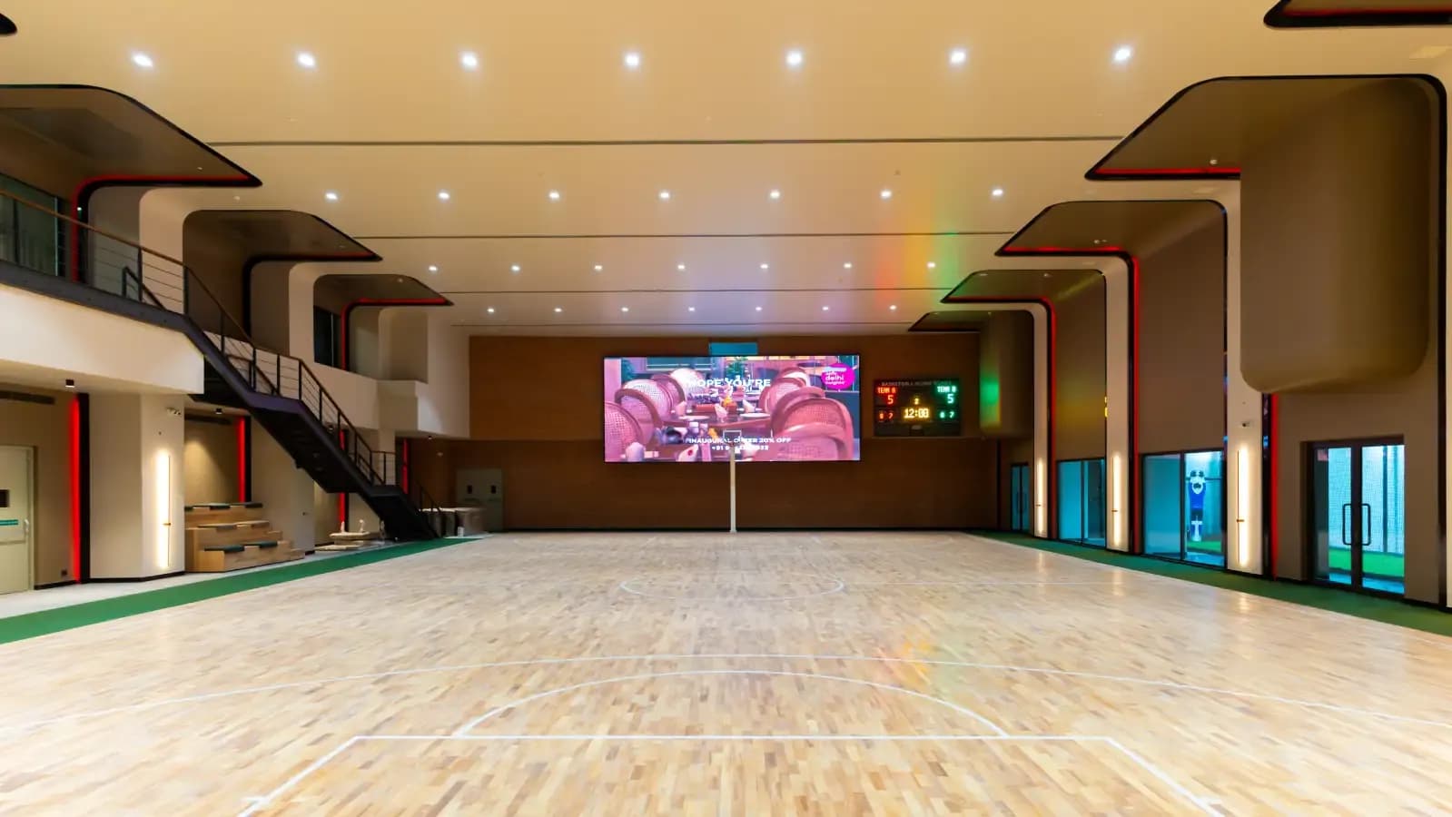 Developer's image: indoor sports hall in the clubhouse